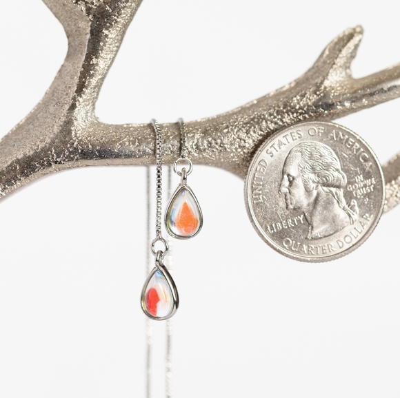 Moon Drop Earrings (S925) - Picture 6 of 7